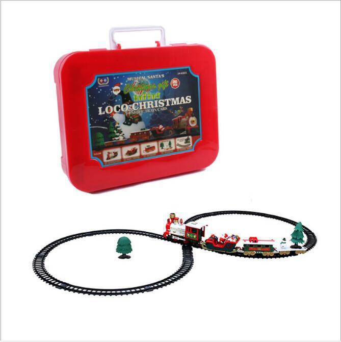 Christmas Electric Rail Car Train Toy Children's