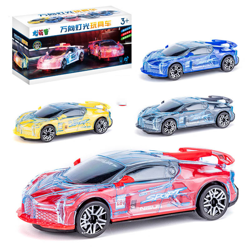 Children's Electric Universal Transparent Police Car