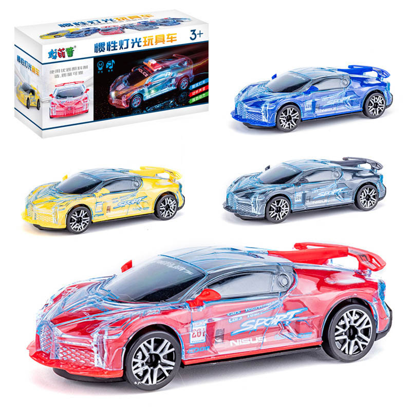 Children's Electric Universal Transparent Police Car