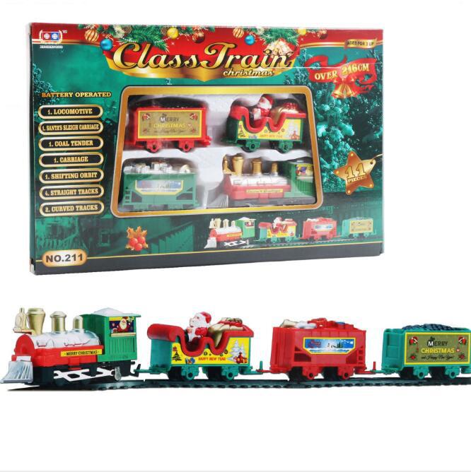 Christmas Electric Rail Car Train Toy Children's