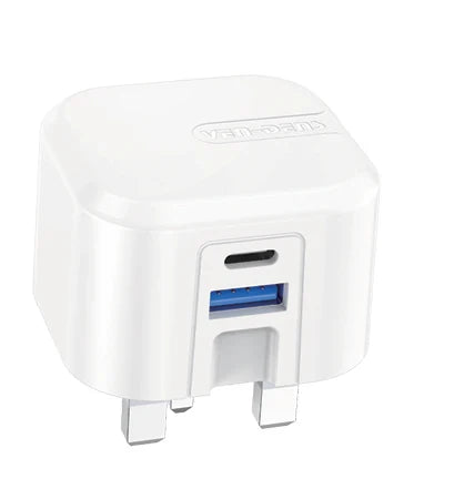 20W Foldable Dual USB - A & USB - C Fast Charger