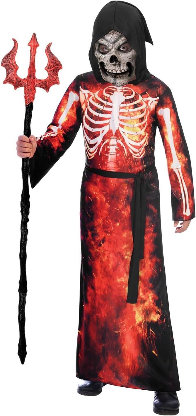 Fire Reaper Halloween Fancy Dress Child Costume