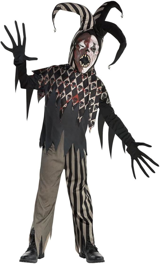 Twisted Jester Halloween Fancy Dress Child Costume