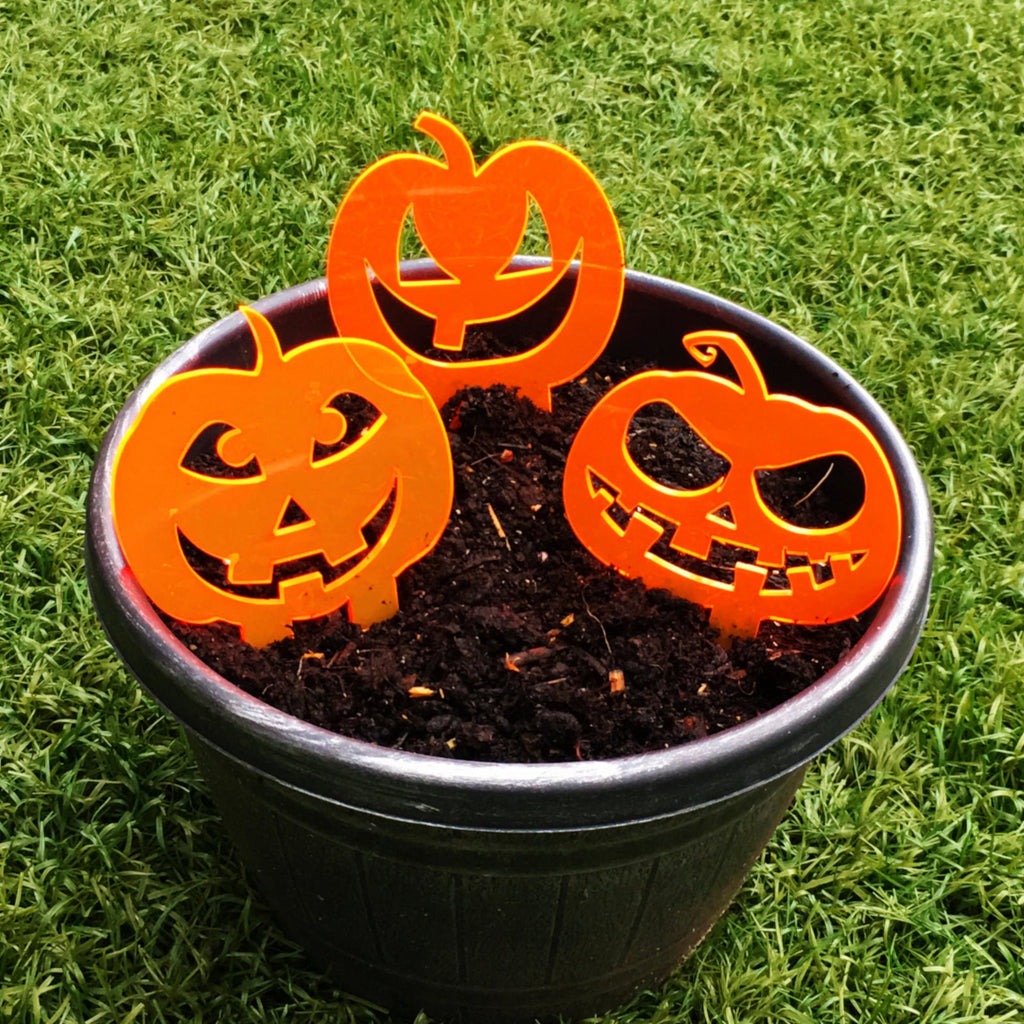 Garden Décor Ornament Stakes Set of 3 'Halloween