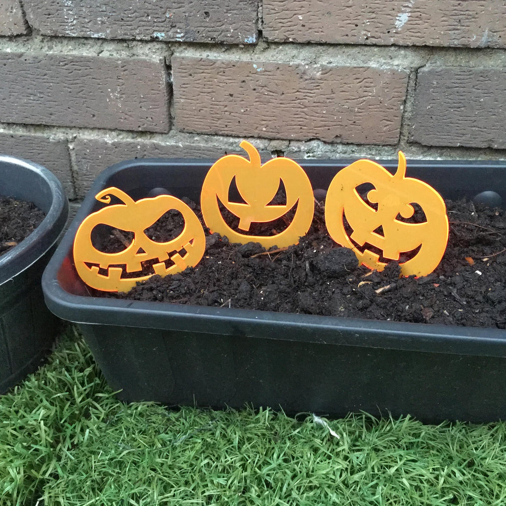 Garden Décor Ornament Stakes Set of 3 'Halloween
