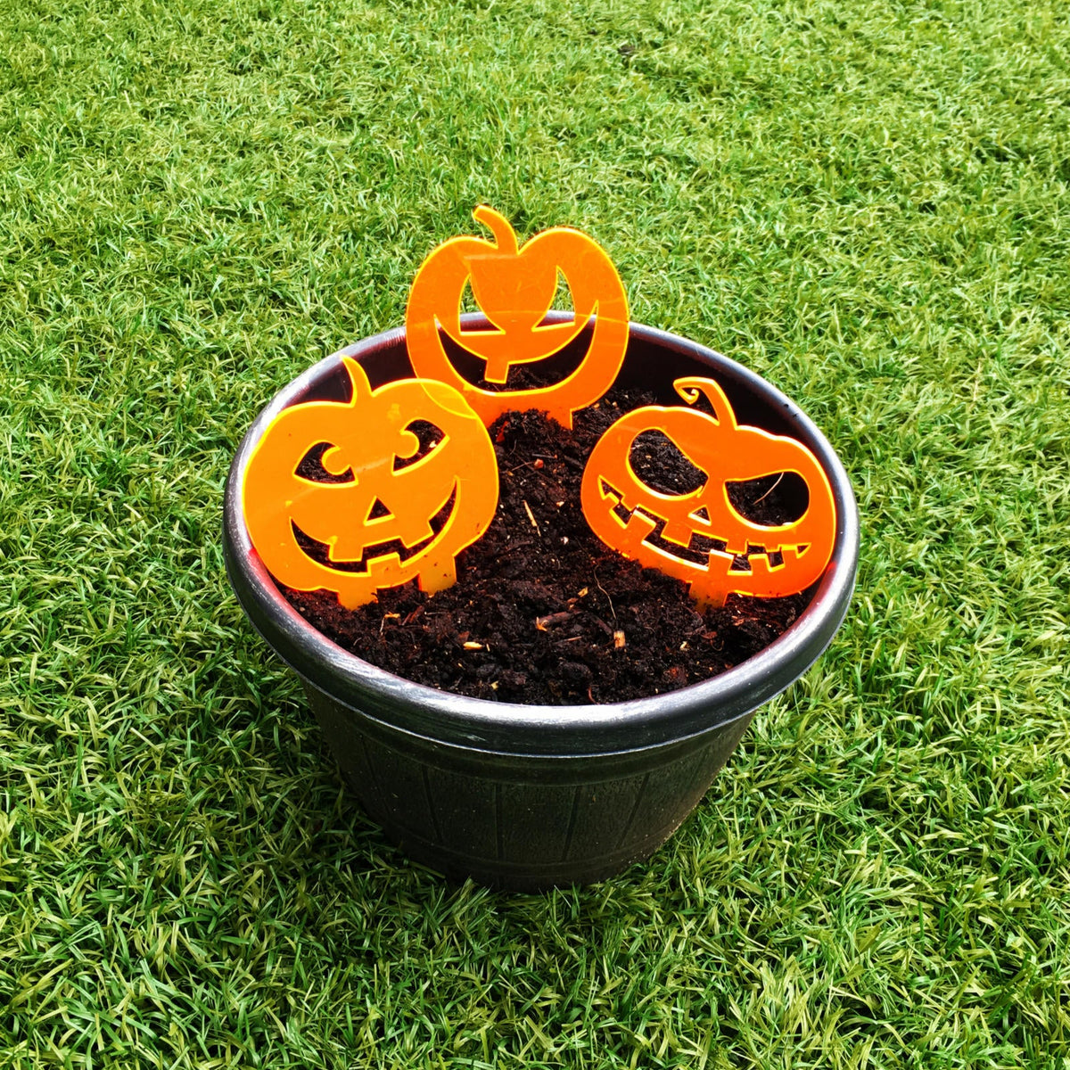 Garden Décor Ornament Stakes Set of 3 'Halloween