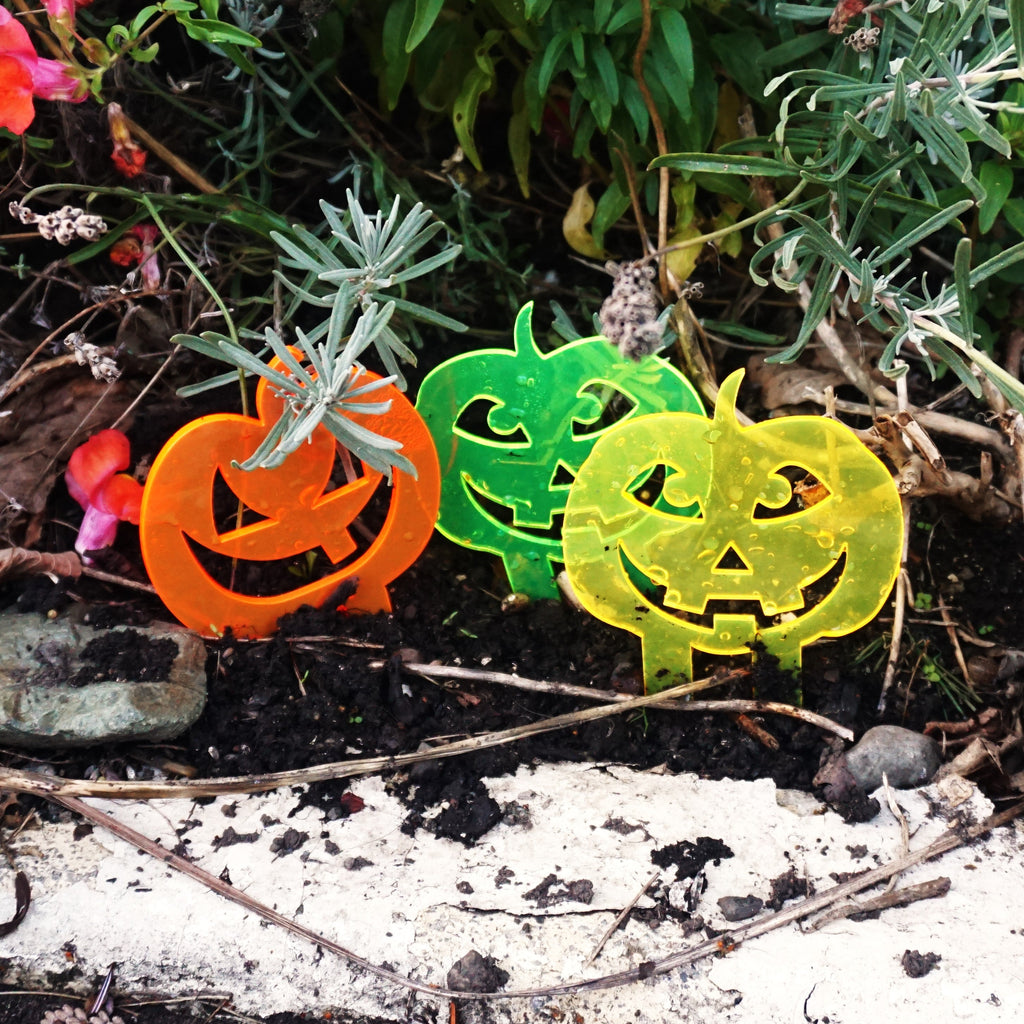 Garden Décor Ornament Stakes Set of 3 'Halloween