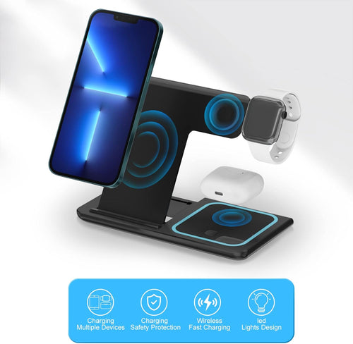 3 - in - 1 Wireless Charging Station - Fast