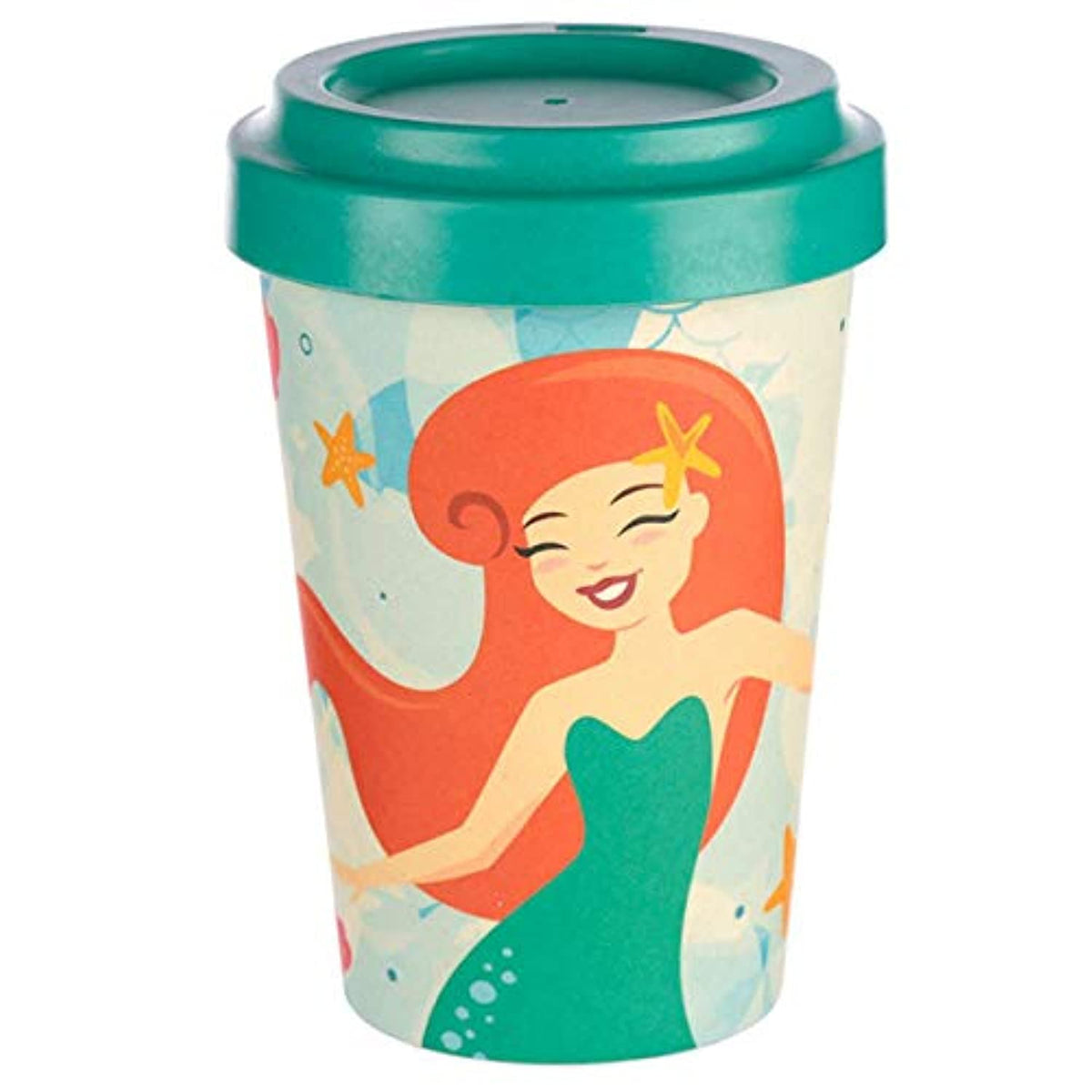 Tasse/Mug de voyage Puckator Bambootique écologique motif sirène