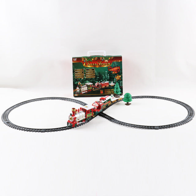 Christmas Electric Rail Car Train Toy Children's