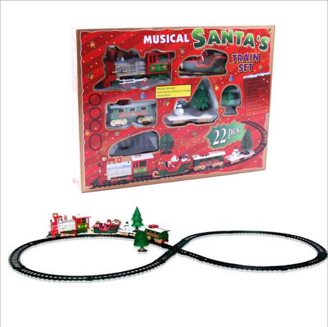 Christmas Electric Rail Car Train Toy Children's
