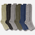 Sock Stack 6 Pairs Mens Ultra Chunky Long Wool Thermal Socks UK 6 11 EU 39 45 Assorted