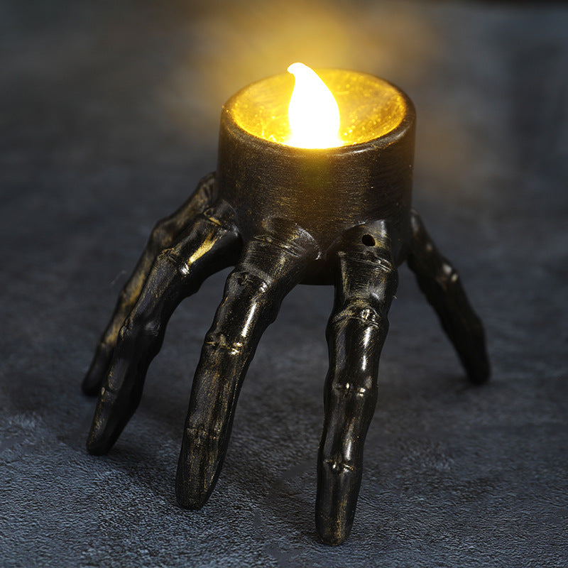 Halloween Skull Foot Candle Lantern