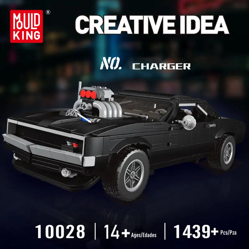 Mould King Dodge Charger Muscle Car 10028