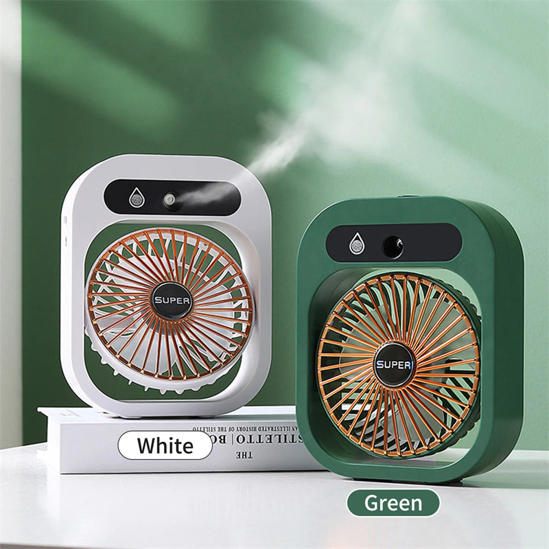 USB Rechargeable Desk Misting Fan & Cooler
