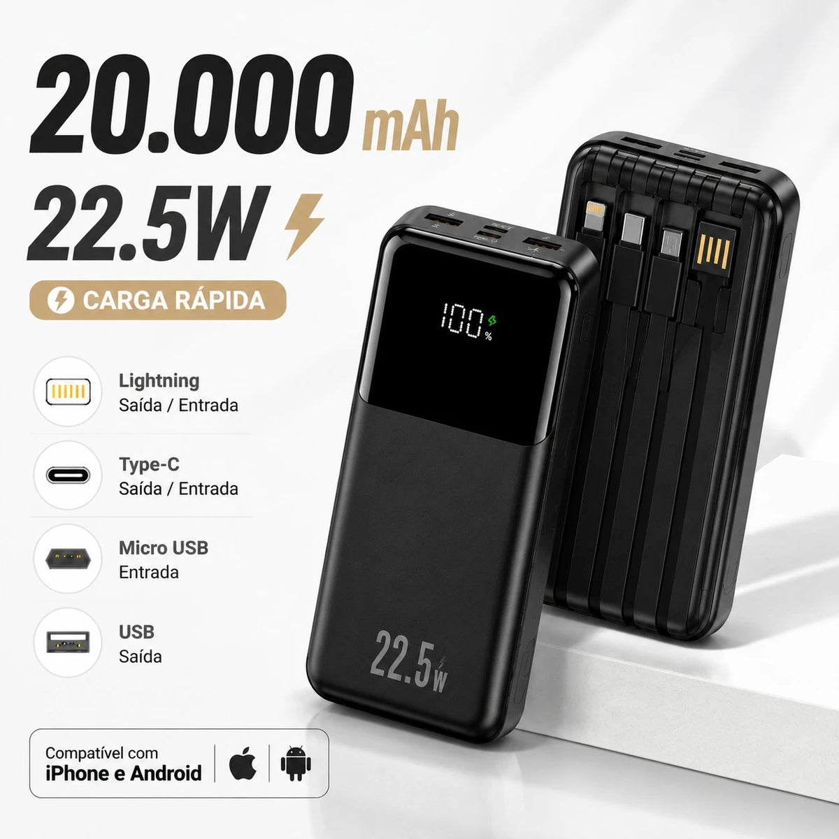 20000mAh Power Bank: Ultra - Fast Charging