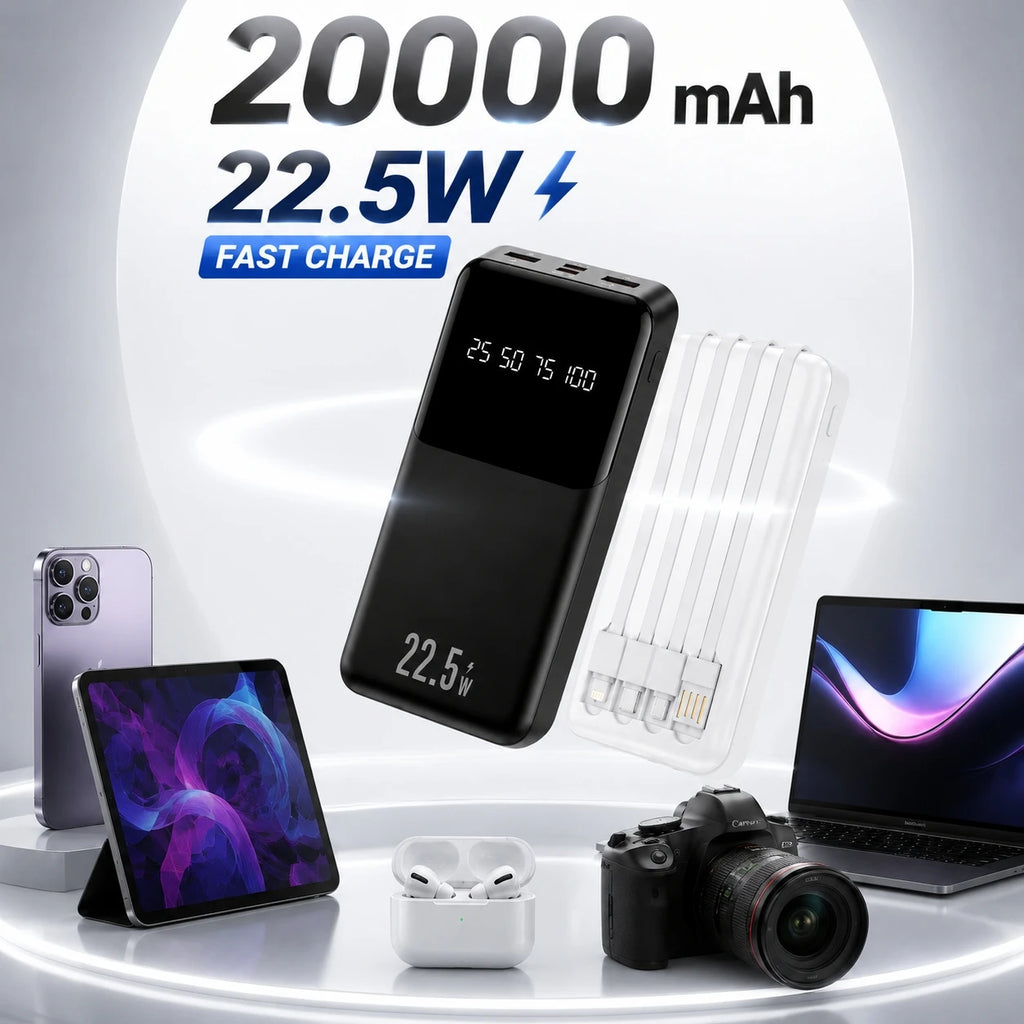 20000mAh Power Bank: Ultra - Fast Charging
