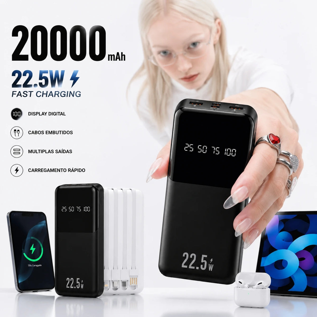 20000mAh Power Bank: Ultra - Fast Charging
