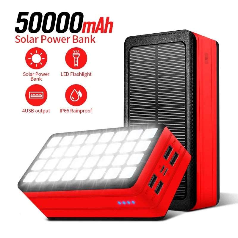 50000mAh Solar Power Bank