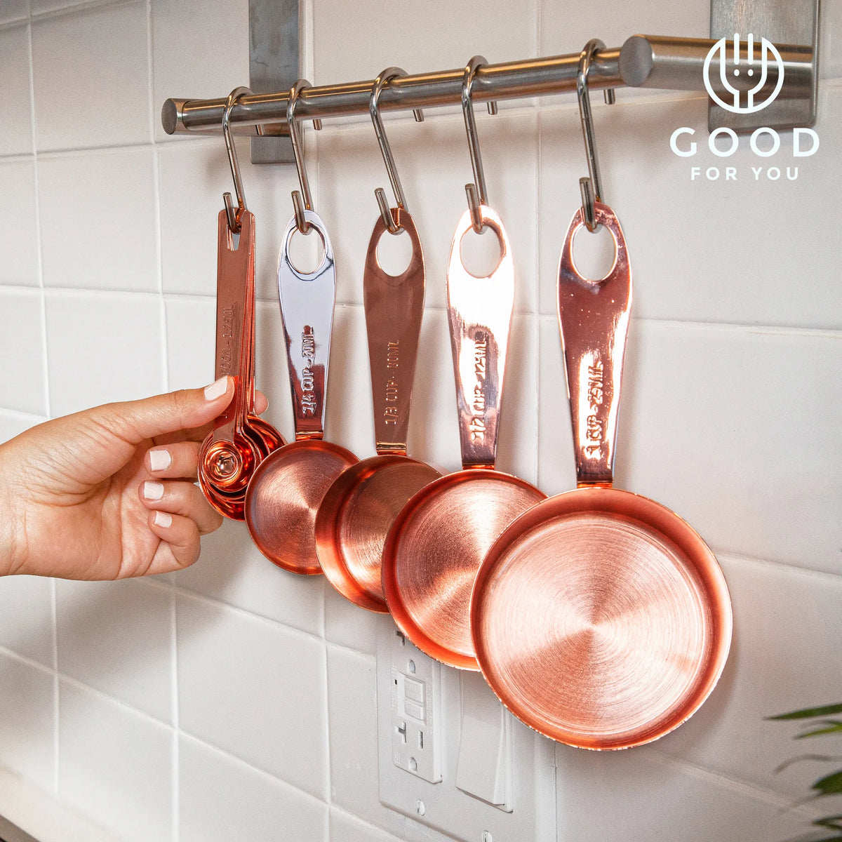 Copper Measuring Cups and Spoons