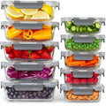 Glass Meal Prep Containers with Lids 10 Pack