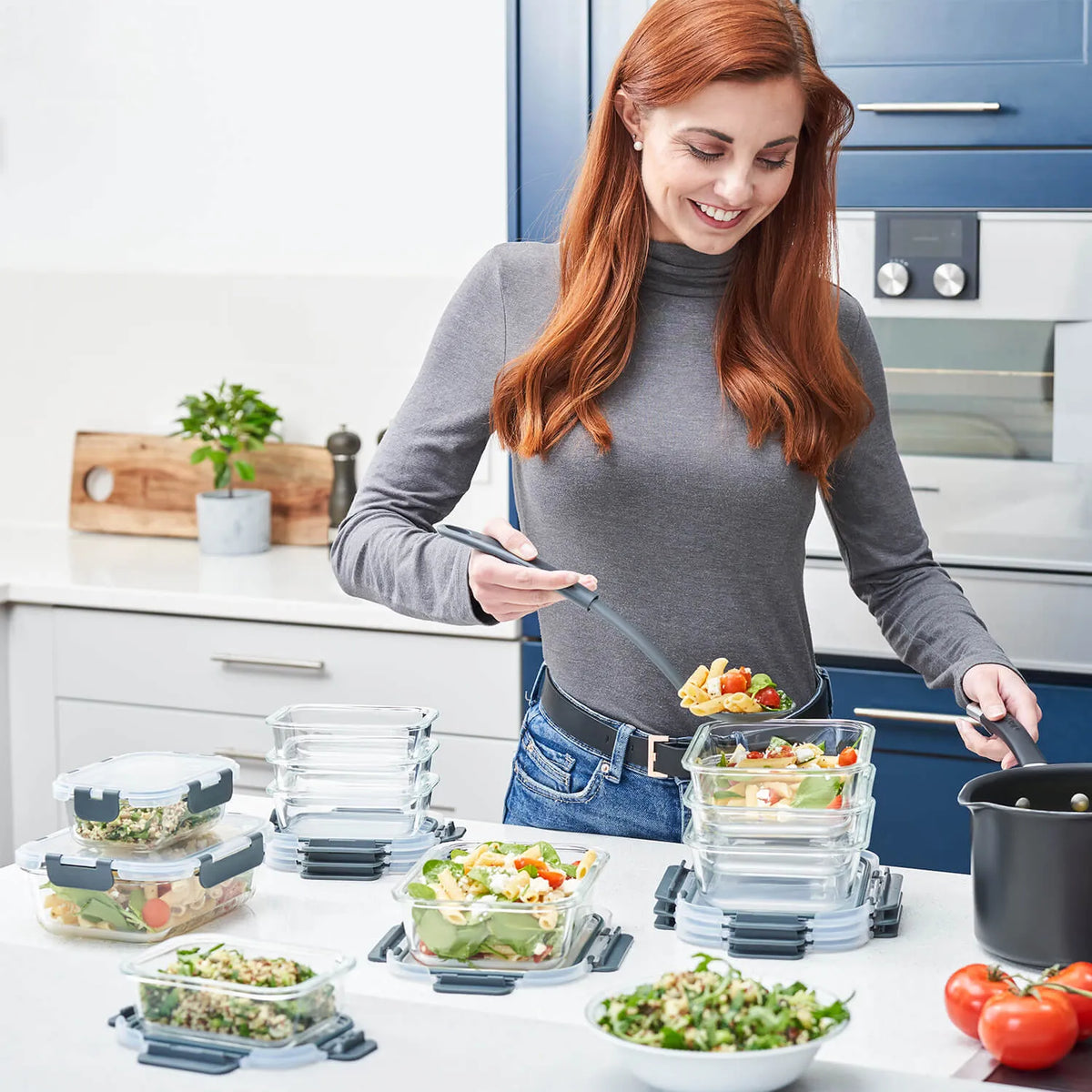 Glass Meal Prep Containers with Lids 10 Pack