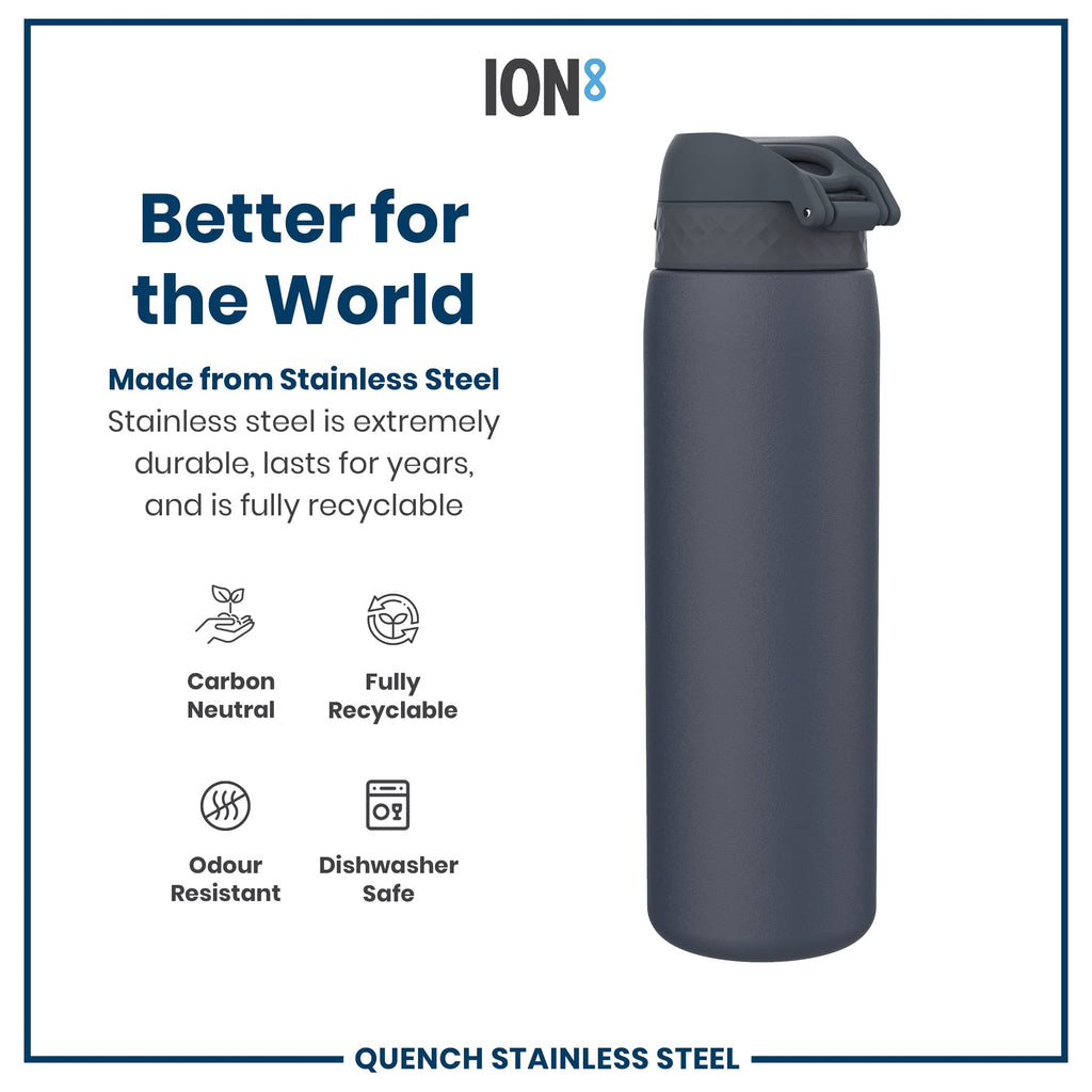 Leak Proof 1 Litre Water Bottle, Stainless Steel