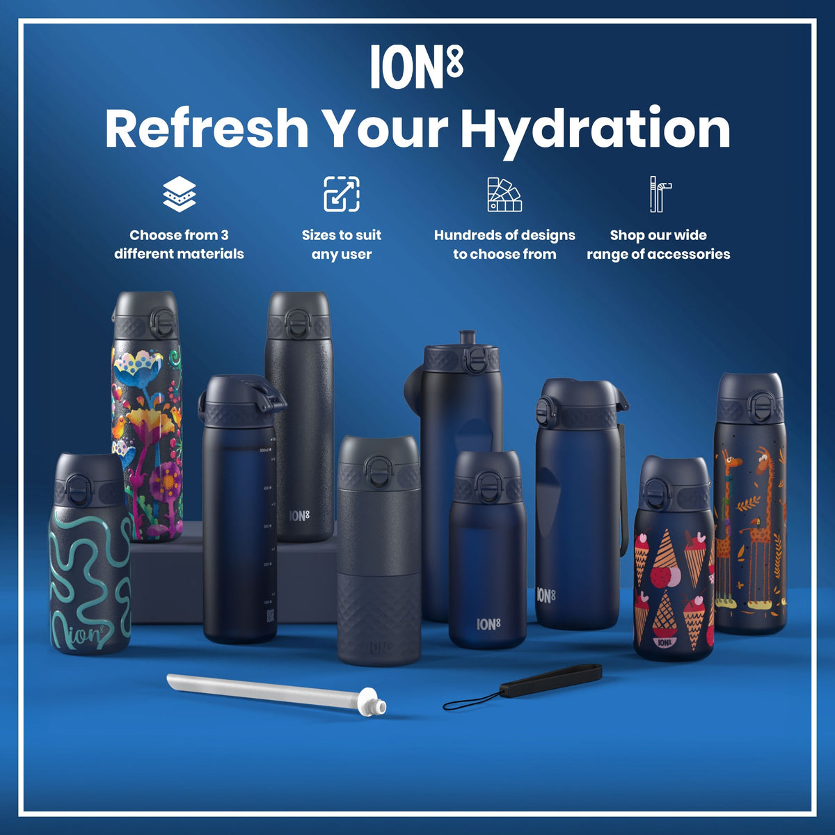 Leak Proof 1 Litre Water Bottle, Stainless Steel