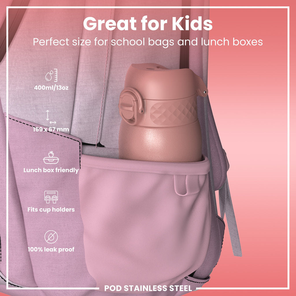 Leak Proof Kids Water Bottle, Stainless Steel