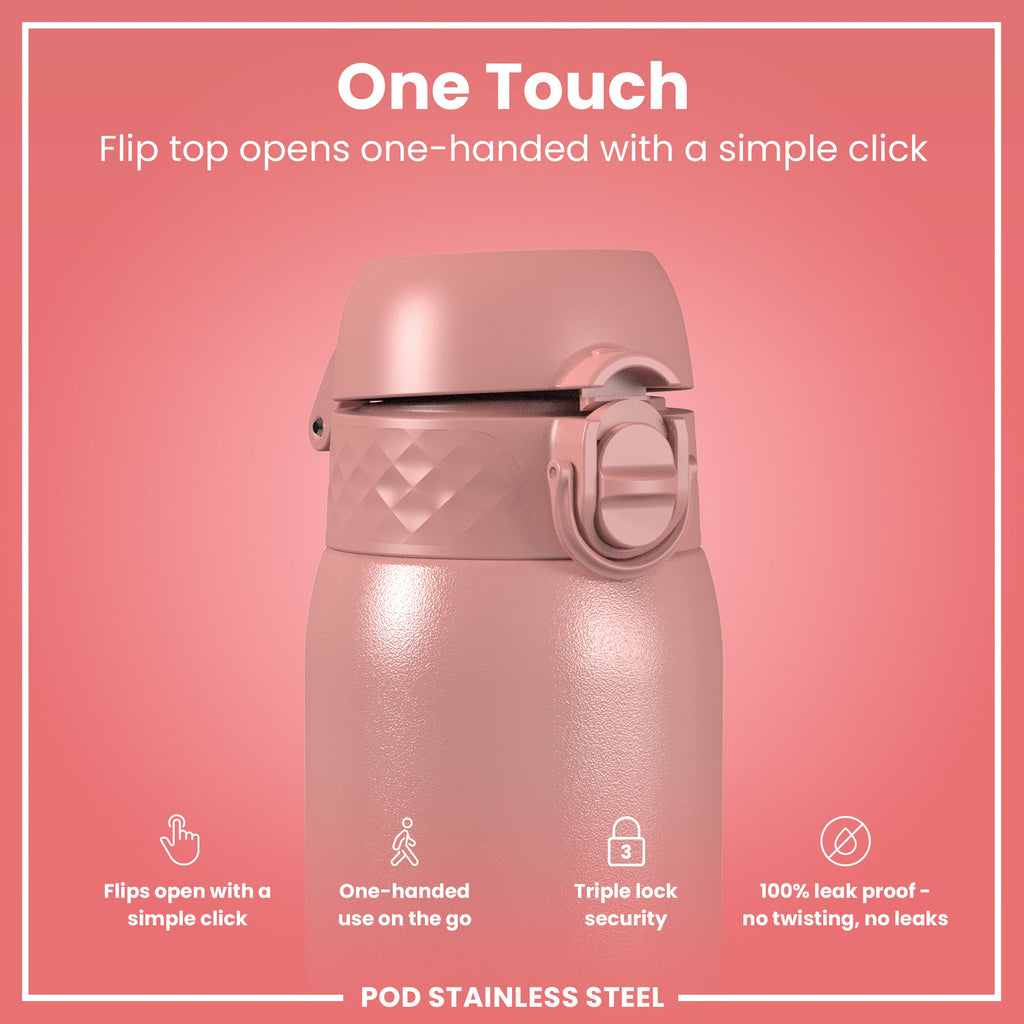 Leak Proof Kids Water Bottle, Stainless Steel