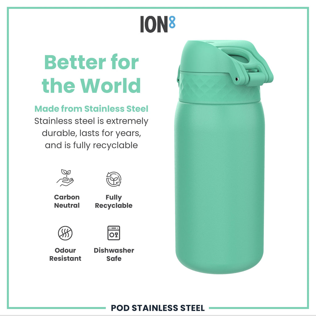 Leak Proof Kids Water Bottle, Stainless Steel