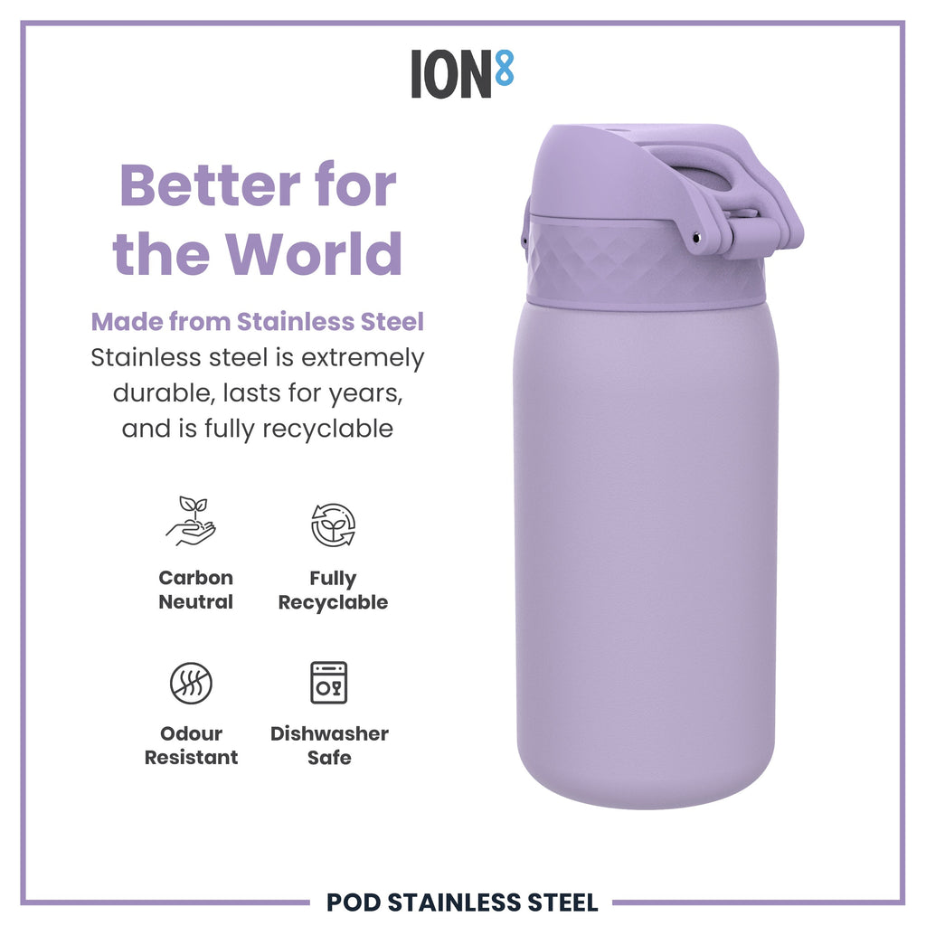 Leak Proof Kids Water Bottle, Stainless Steel