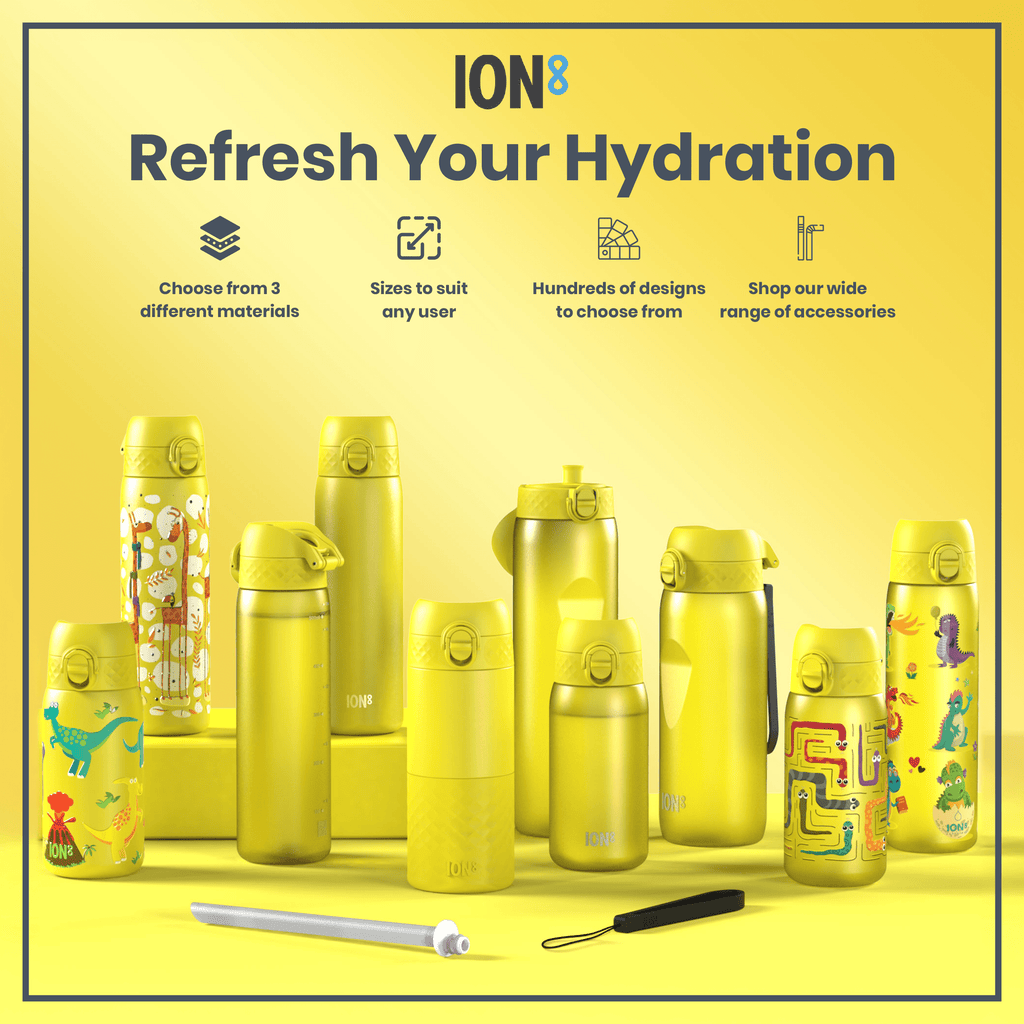Leak Proof Slim Water Bottle, Stainless Steel
