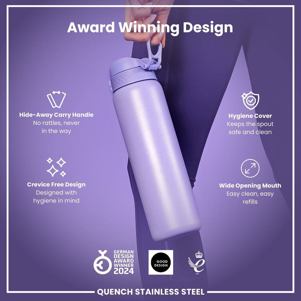 Leak Proof 1 Litre Water Bottle, Stainless Steel