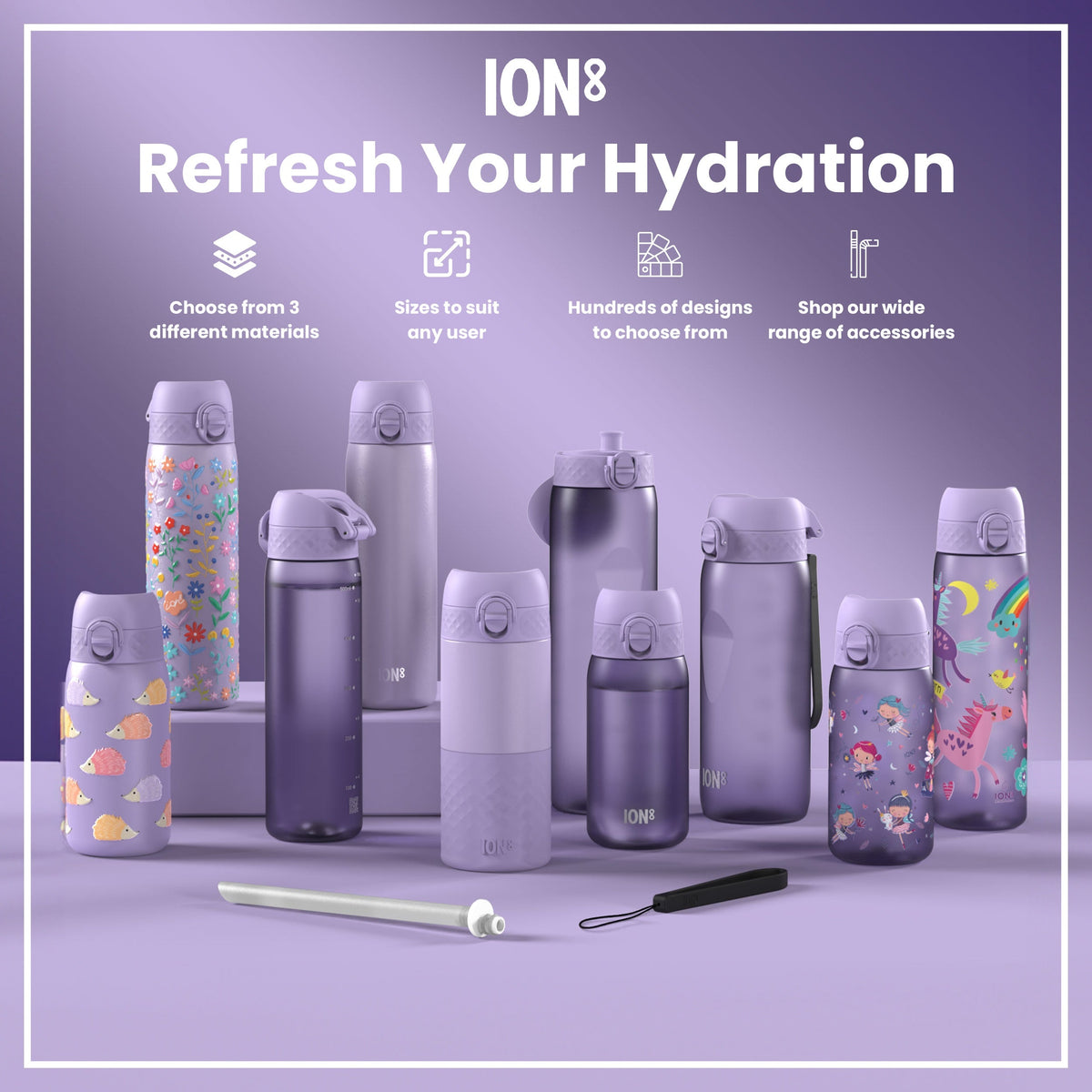 Leak Proof 1 Litre Water Bottle, Stainless Steel