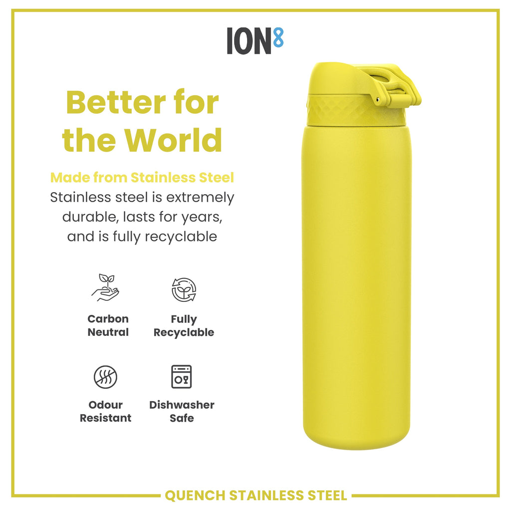 Leak Proof 1 Litre Water Bottle, Stainless Steel