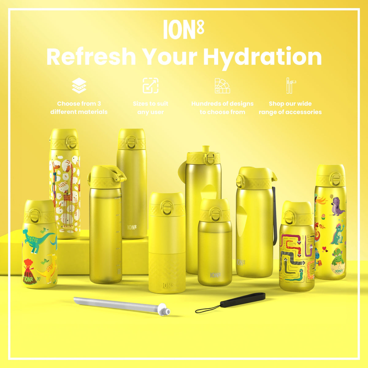 Leak Proof 1 Litre Water Bottle, Stainless Steel
