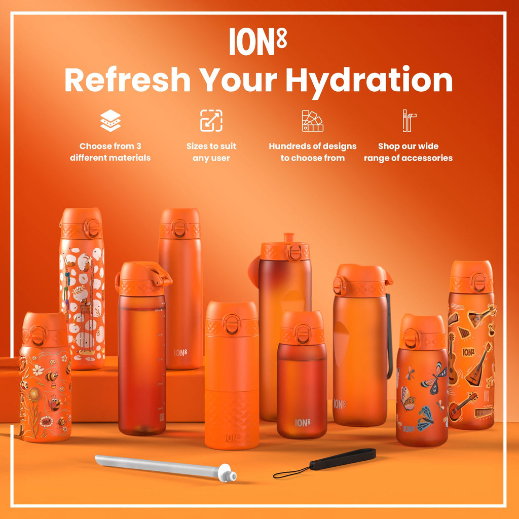 Leak Proof Slim Water Bottle, Stainless Steel