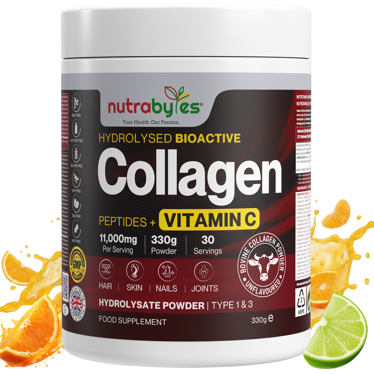 Collagen Powder with Vitamin C | Hydrolysed