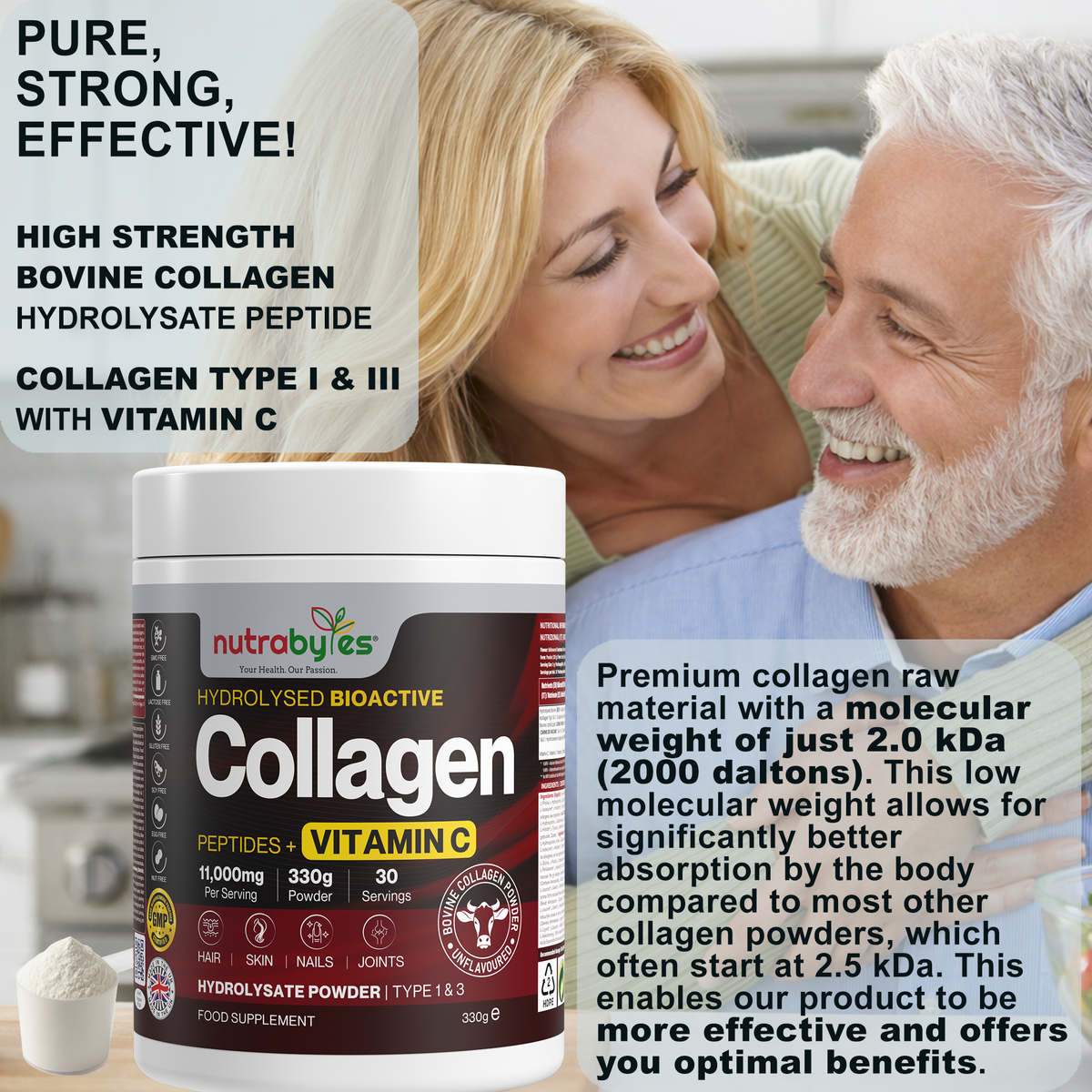 Collagen Powder with Vitamin C | Hydrolysed