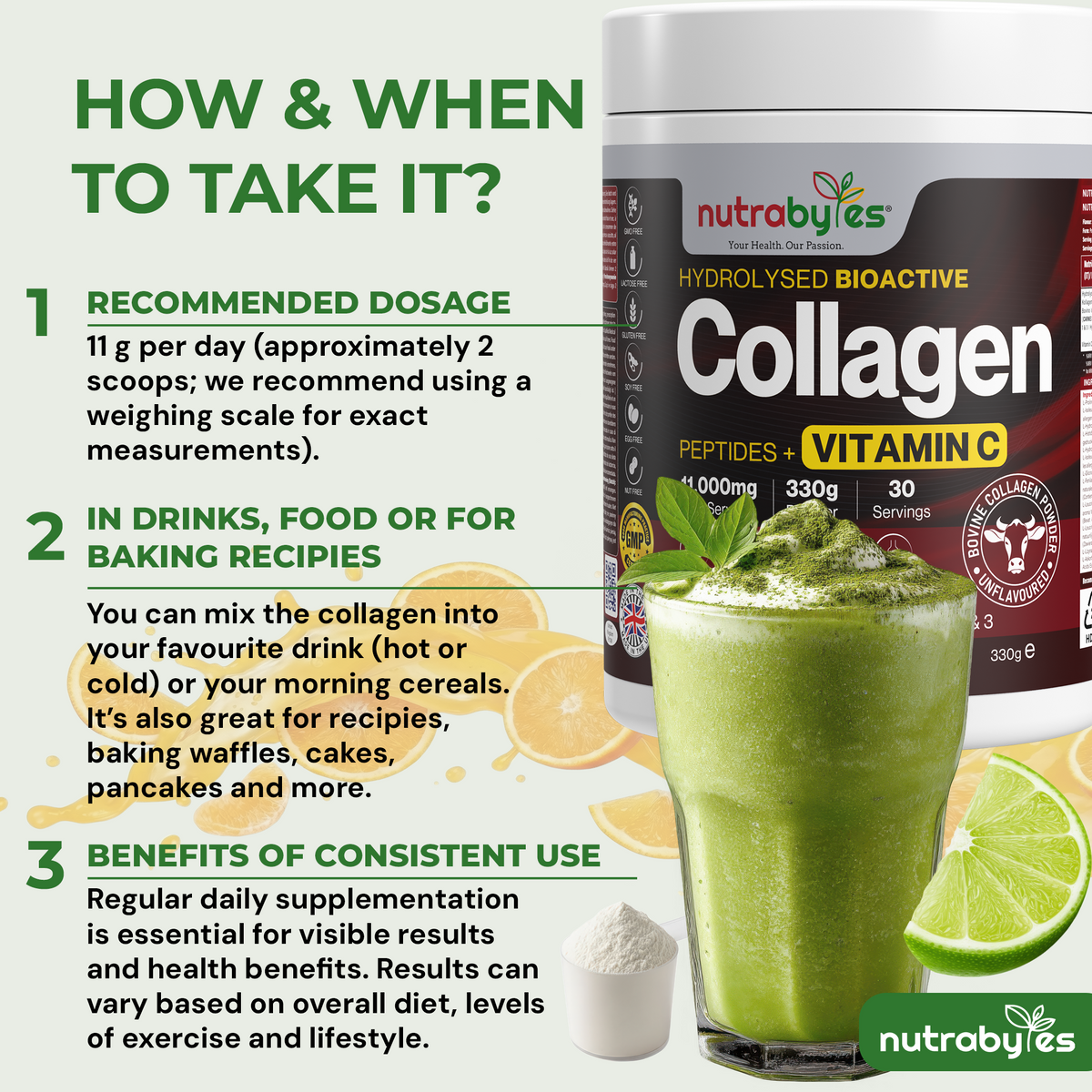 Collagen Powder with Vitamin C | Hydrolysed