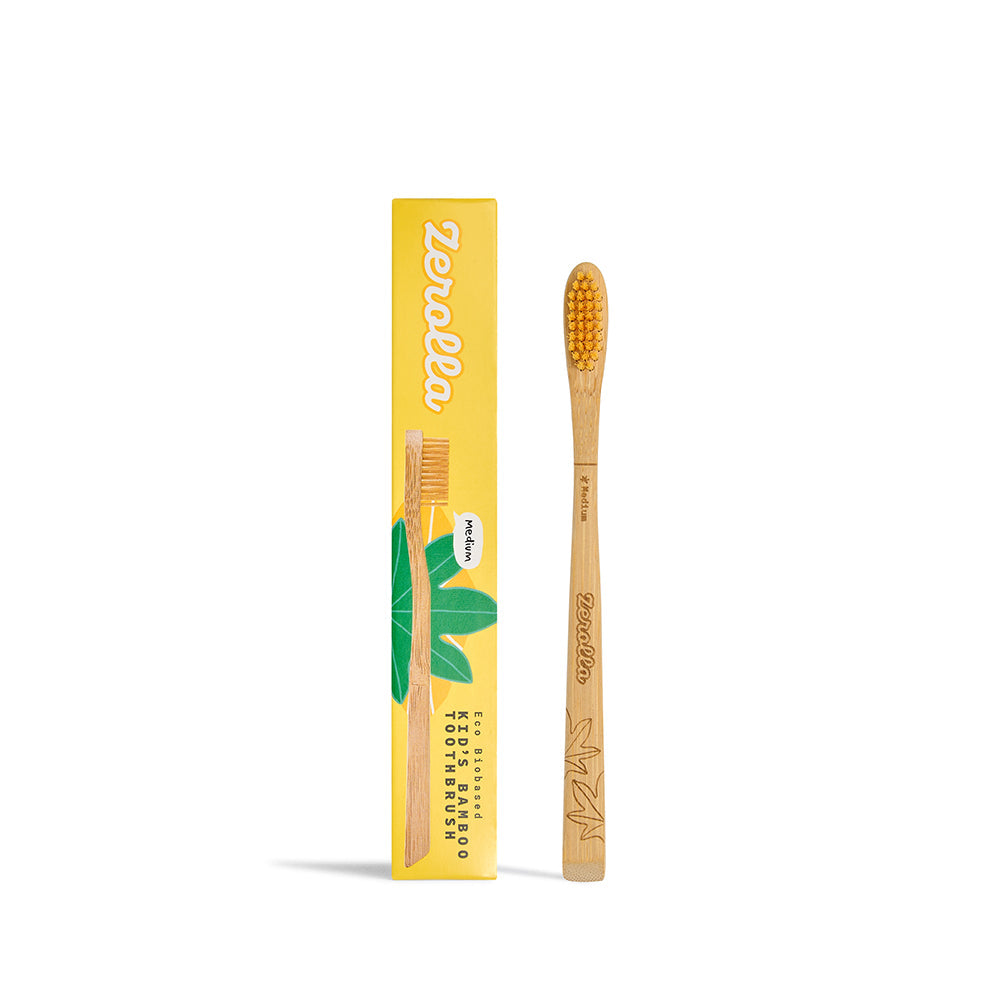 Brosse à dents en bambou d'origine végétale - Enfant