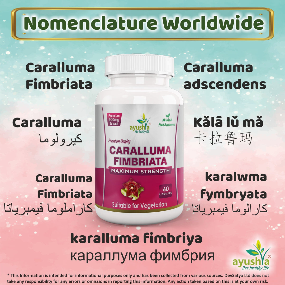 Ayushya Caralluma Fimbriata Capsules (Famine