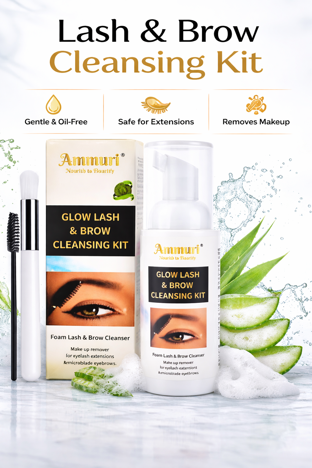 Eyelash Extension Shampoo & Lash Brow Cleansing