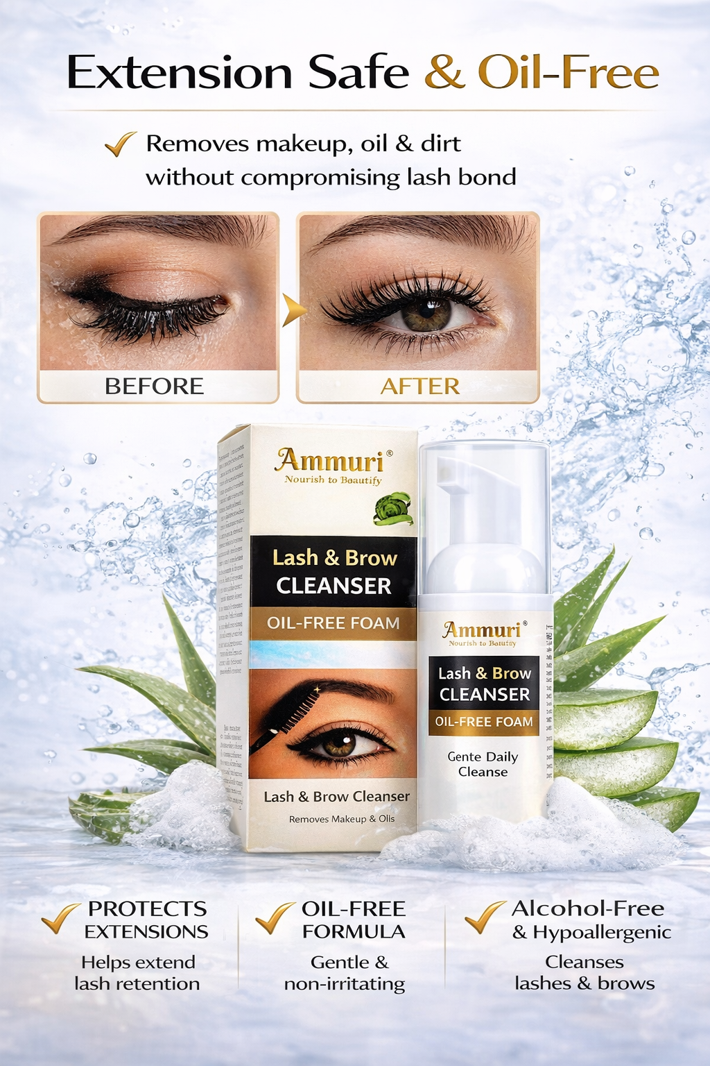 Eyelash Extension Shampoo & Lash Brow Cleansing