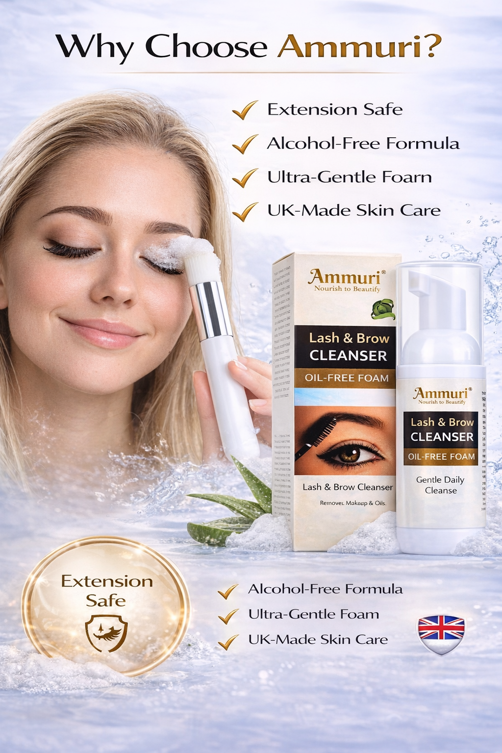 Eyelash Extension Shampoo & Lash Brow Cleansing