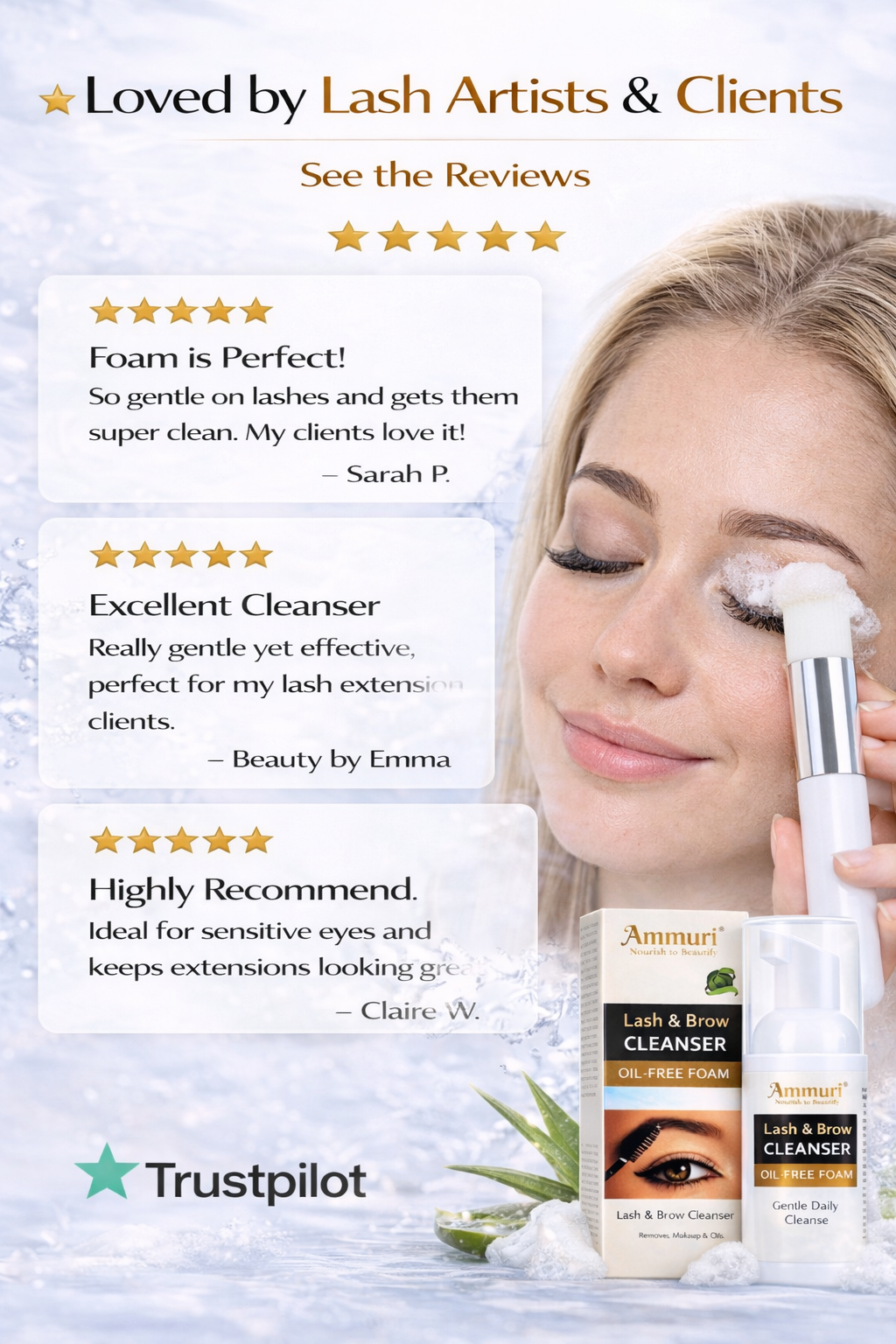 Ammuri Lash & Brow Cleanser Foam