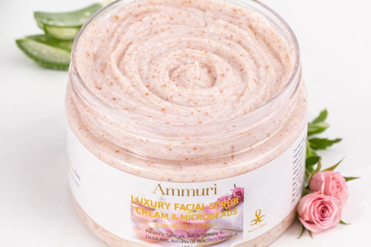 Gommage visage au rétinol et crème exfoliante pour une peau lisse | Ammuri