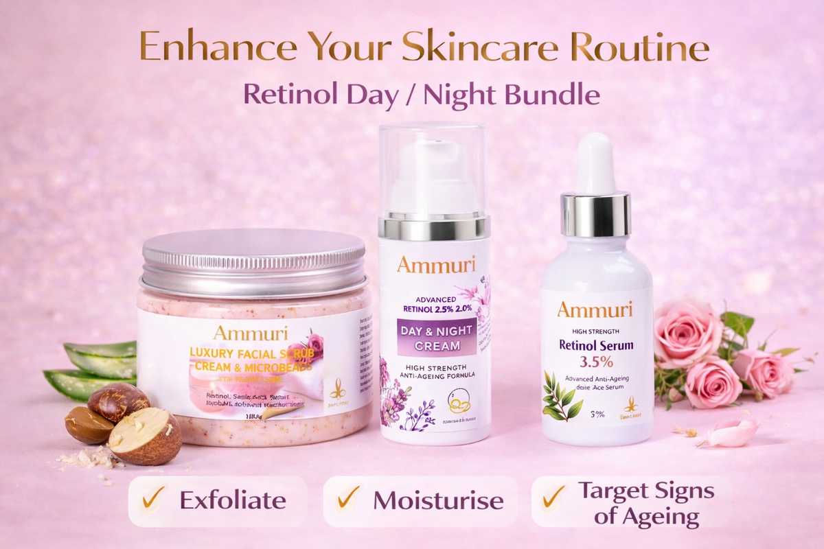 Retinol Facial Scrub & Exfoliating Cream for Smooth