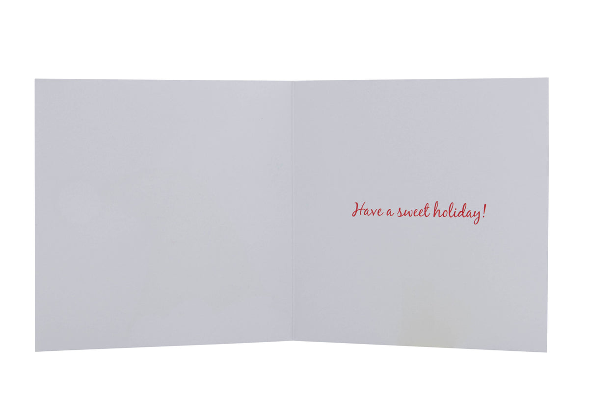 Collins Christmas Cards - Glitter Santa Hat Design